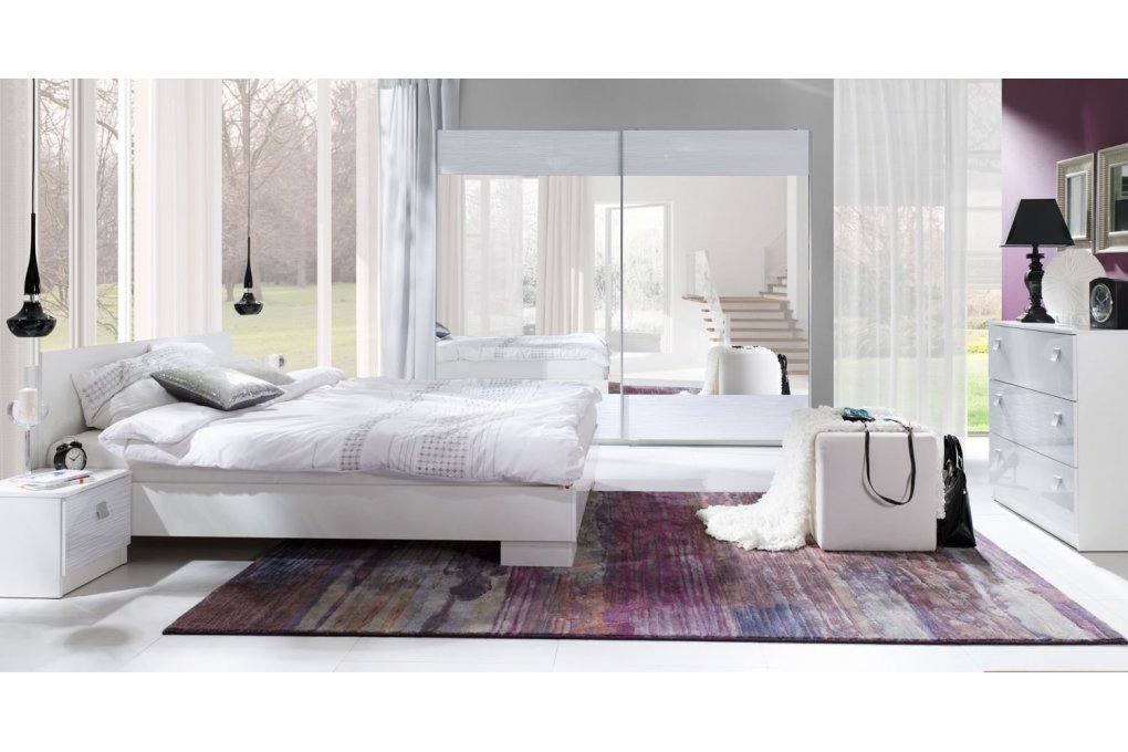 Sypialnia Lux Stripes biała