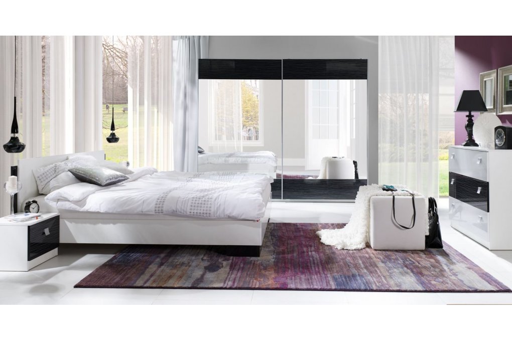 Sypialnia Lux Stripes czarny