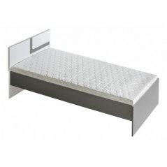 Łóżko 90 cm Apetito 12 biały - dąb jasny / antracyt
